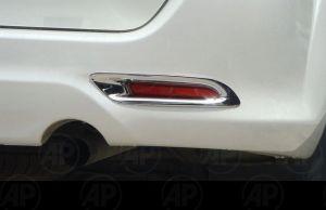 Накладки на катафоты в заднем бампере хромированные для Toyota Toyota SW4 Fortuner 2012-2014